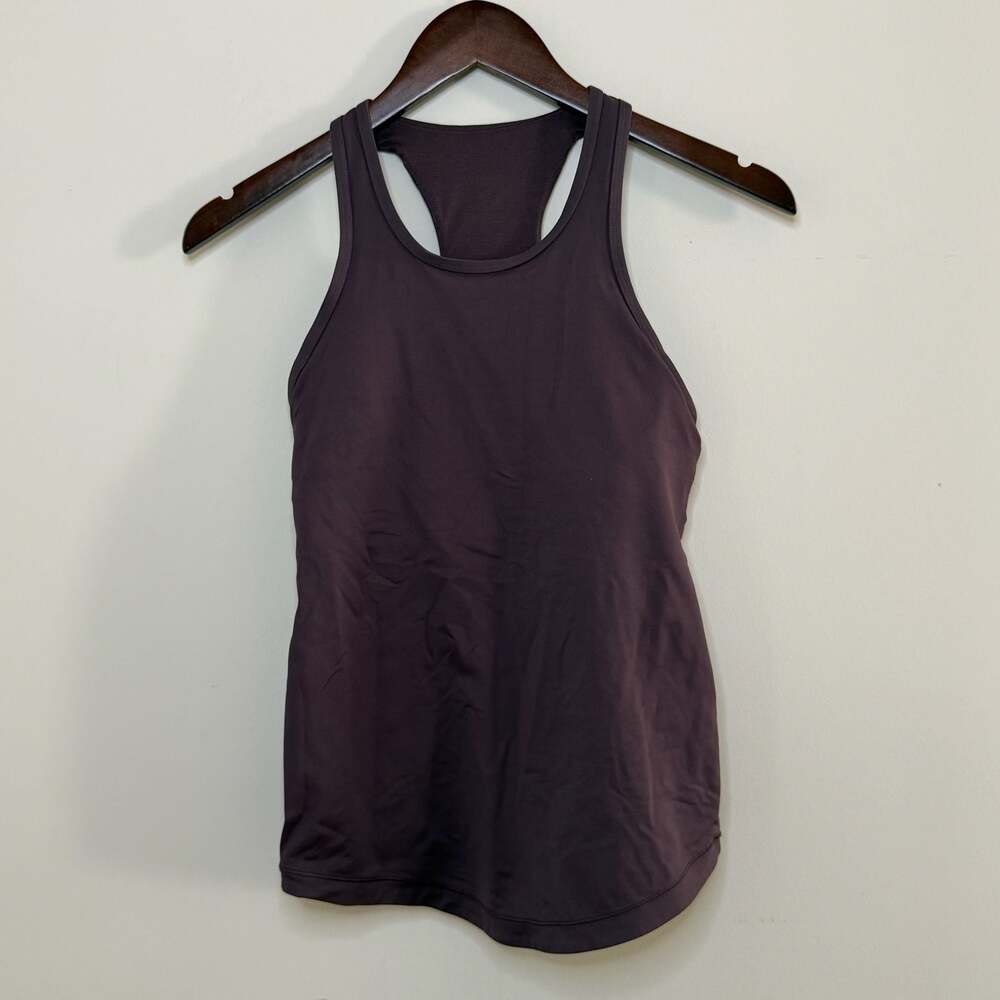 Lululemon Final Lap Tank Top Shelf Bra Racerback Size 6